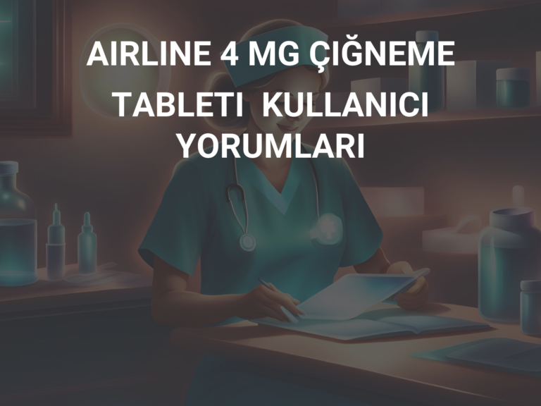 AIRLINE 4 MG ÇIĞNEME TABLETI  KULLANICI YORUMLARI