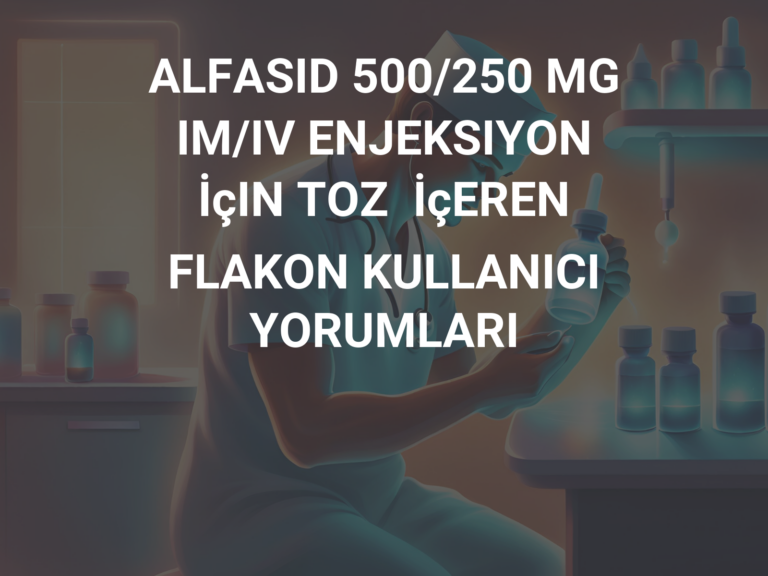 ALFASID 500/250 MG IM/IV ENJEKSIYON İçIN TOZ  İçEREN FLAKON KULLANICI YORUMLARI