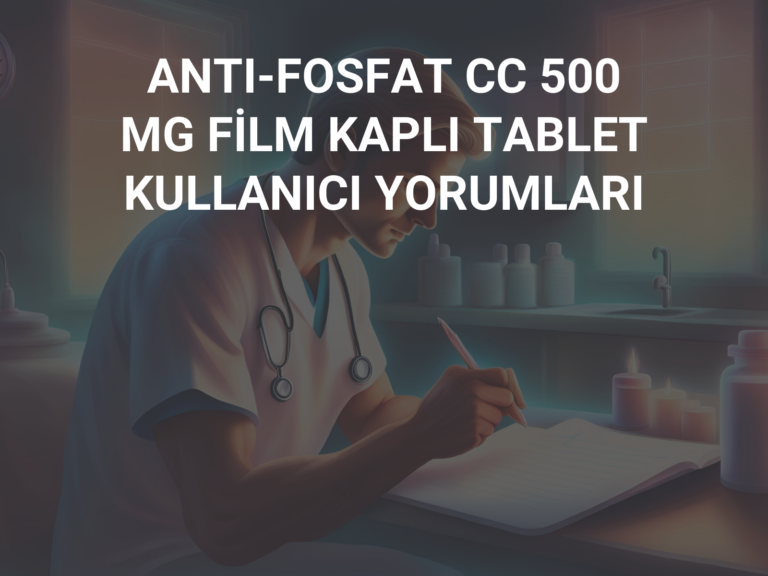 ANTI-FOSFAT CC 500 MG FİLM KAPLI TABLET KULLANICI YORUMLARI