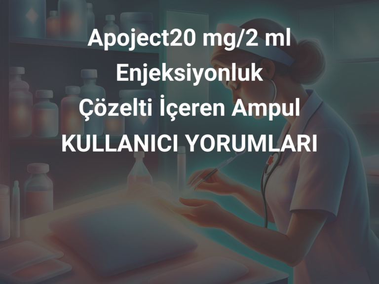 Apoject20 mg/2 ml Enjeksiyonluk Çözelti İçeren Ampul KULLANICI YORUMLARI