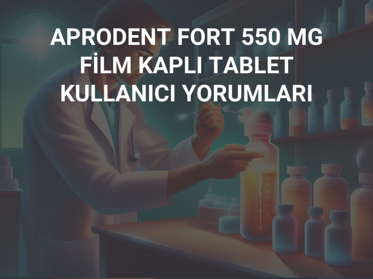 APRODENT FORT 550 MG FİLM KAPLI TABLET KULLANICI YORUMLARI