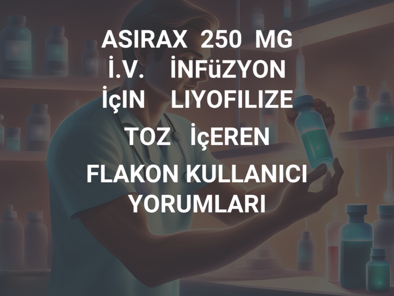 ASIRAX  250  MG   İ.V.    İNFüZYON   İçIN    LIYOFILIZE  TOZ   İçEREN   FLAKON KULLANICI YORUMLARI