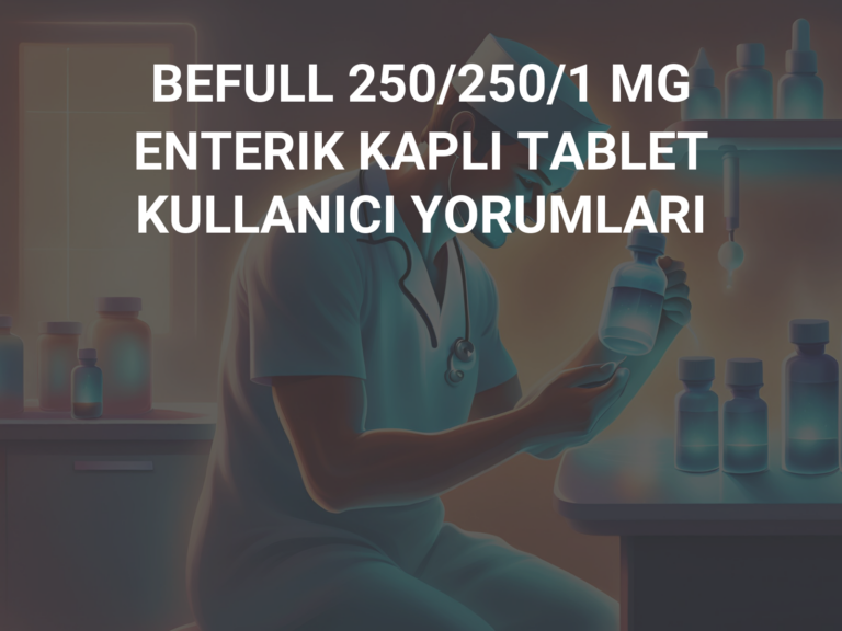 BEFULL 250/250/1 MG ENTERIK KAPLI TABLET KULLANICI YORUMLARI