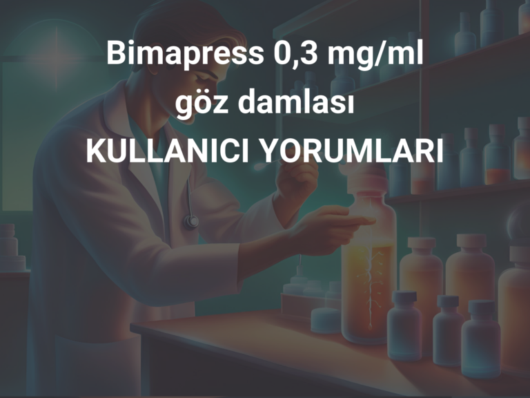 Bimapress 0,3 mg/ml göz damlası KULLANICI YORUMLARI