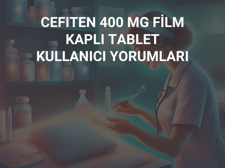 CEFITEN 400 MG FİLM KAPLI TABLET KULLANICI YORUMLARI