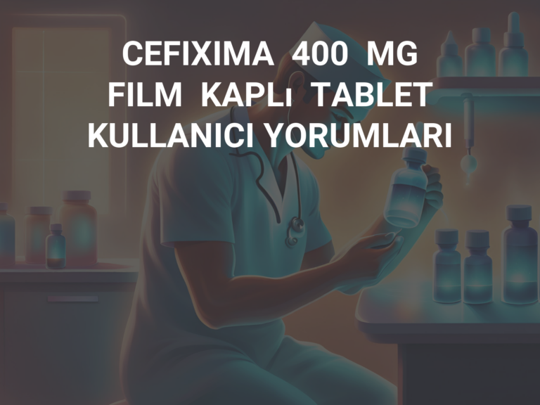 CEFIXIMA  400  MG  FILM  KAPLı  TABLET KULLANICI YORUMLARI