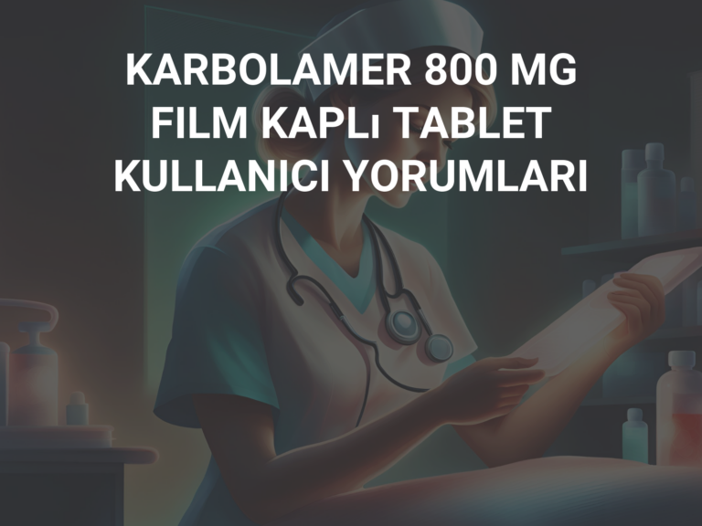 KARBOLAMER 800 MG FILM KAPLı TABLET KULLANICI YORUMLARI